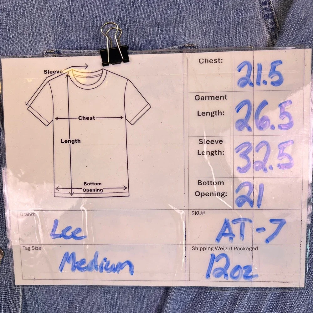 Vintage 90s Lee Denim Shirt Womens M Long Sleeve Button Up Classic Cotton Pocket - Picture 3 of 14